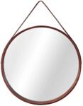 Tutumi Tutumi, kerek tükör 59 cm barna csíkon NBKL-18013, sötétbarna, HOM-09696 (HOM-09696)
