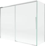 Mexen Rox, kétszárnyú tolóajtós kádparaván 190 + 80 x 150 cm, 8 mm-es átlátszó üveg, króm profil, 8C9-190-080-01-00 (8C9-190-080-01-00)