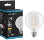 Mexen Vintis, LED spirálizzó E27, G95, 6W, Meleg - 2700K, 630 lm, átlátszó - L167-E27-0627-00 (L167-E27-0627-00)