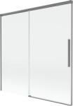 Mexen Rox, kétszárnyú tolóajtós kádparaván 160 x 150 cm, 8 mm-es átlátszó üveg, grafit profil, 8C9-160-001-95-00 (8C9-160-001-95-00)