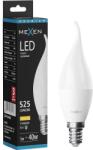Mexen Nova, LED izzó E27, C37, 5W, Meleg - 3000K, 525 lm - L102-E27-0530-01 (L106-E14-0530-01)