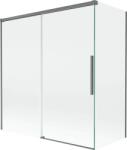Mexen Rox, kétszárnyú tolóajtós kádparaván 150 + 70 x 150 cm, 8 mm-es átlátszó üveg, grafit profil, 8C9-150-070-95-00 (8C9-150-070-95-00)