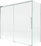 Mexen Rox, kétszárnyú tolóajtós kádparaván 170 + 70 x 150 cm, 8 mm-es átlátszó üveg, króm profil, 8C9-170-070-01-00 (8C9-170-070-01-00)