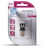 m-tech BA15s P21/5W 12-24V 14LED, piros, 1 db (LB820R-01B)