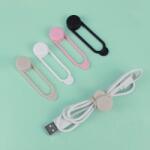 Cellect Szilikon 6in1 kábelkötegelő, 6 db, Újrahasználható, Fehér (CEL-CABLETIES-W)