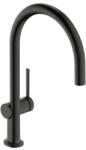 Hansgrohe Talis mosogató csaptelep forgó karral csiszolt fekete króm 72843340 (72843340)