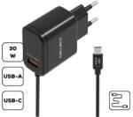 Cellect HS-H47 hálózati töltő, 30W, USB-C kimenet, Fekete (MTC-HSH4730W-TYPECBK)
