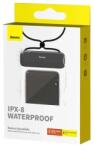 Baseus AquaGlide tok, IPX8, 7, 2" kompatibilis, Fekete/Átlátszó (BS-PC029) (BS-PC029-BLK)