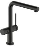 Hansgrohe Talis mosogató csaptelep elzárószeleppel csiszolt fekete króm 72827340 (72827340)