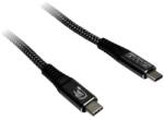 Inter-Tech Cablu de date Inter-Tech, USB-C male - USB-C male, 1.5 m, Black (88885673)