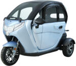 W-TEC Elektromos robogó tetővel W-TEC Tukago - 45 km/h, tolatókamera 4"-os LCD kijelzővel, multimédiás Bluetooth, biztonsági övek, riasztórendszer kék (31036-3)