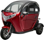 W-TEC Elektromos robogó tetővel W-TEC Tukago - 45 km/h, tolatókamera 4"-os LCD kijelzővel, multimédiás Bluetooth, biztonsági övek, riasztórendszer piros (31036-1)