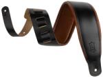Levy's Amped Leather Black/Tan Каишка за китара (M26PD-BLK-TAN)