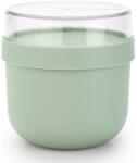 Brabantia Make&Take reggelizőtál 1006297, 500+180 ml, csavaros kupak, BPA mentes, zöld (1006297)