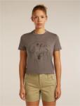 Icebreaker Merino 150 Tech Lite SS Crop Tee Seed Story Размер: M / Цвят: светлокафяв