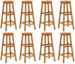 vidaXL 8 db Tömör Akácfa Bárszék