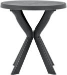 vidaXL Antracitszürke Műanyag Bisztróasztal 70 cm