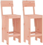 vidaXL 2 db Tömör Duglászfenyő Bárszék 40X48, 5X115, 5 cm