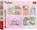 Trefl Ismerd meg Pusheen cicát 4x250db-os puzzle - Trefl (13371T)