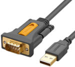 UGREEN CR104 USB-DB9 RS-232 kábel, 2m (fekete) (20222)