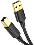 UGREEN US135 USB 2.0 AB nyomtatókábel, aranyozott, 1, 5 m (fekete) (10350B)