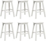 vidaXL Bárszékek 9 db Fehér Hdpe