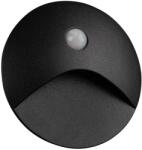 Kanlux 39124 - LED lépcsővilágító lámpa mozgásérzékelővel EXIN 2, 5W/230V 3000K IP65 fekete, kerek 39124 (KX2640)