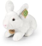 Rappa Iepure de pluș alb culcat, 23 cm ECO-FRIENDLY (RP203662)