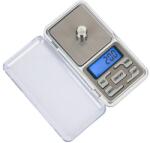 HOZRO elektronikus mérleg 500g, 0, 1g pontosság, LCD digitális kijelző, kompakt (CANTARBIJUTERIIGRI)