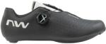 NorthWave Road Sonic Plus Wide országúti kerékpáros cipő, széles, SPD-SL, fekete-szürke, 43, 5-es