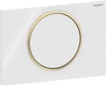 Geberit Sigma10 nyomólap öblítés-stop működtetésű, fehér, aranyozott (GE-115.758.KK.5)