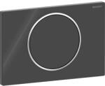 Geberit Sigma10 nyomólap öblítés-stop működtetésű, fekete, fényes króm (GE-115.758.KM.5)