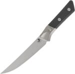 Microtech 6.125" BONING KNIFE STONEWASH STANDARD TITANIUM BOLSTER BLACK G-10 3100B-10BK