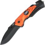 CJH Herbertz CJH rescue knife with clip, orange