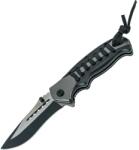 CJH Herbertz CJH one-hand knife, silver/black