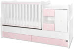 Lorelli Трансформиращо се легло Lorelli - Mini Max, 190 x 72 cm, Бяло/Orchid Pink (10150500038A)