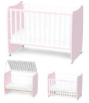 Lorelli Бебешко легло Lorelli Premium - Stars, 60 x 120 сm, White & Orhid Pink (10150610038A)