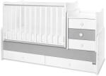 Lorelli Легло Lorelli - Maxi Plus, 3Box, 70 x 160 cm, Бяло/Stone grey (10150580041P)