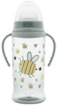 MyFRIEND Бебешко шише с мек накрайник и дръжки Lorelli - My Fiend, 350 ml, Iceberg Green (10200640006)
