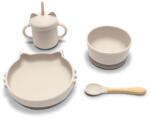 Lorelli Силиконов комплект за хранене Lorelli - Natural, Beige, 4 части (10230700005)