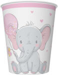 Baby elefánt Pink Balloon papír pohár 8 db-os 250 ml (PKK046849) - aprotalpak