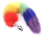 PRIDE Anal plug farokkal -LGBT. Méret: M - diamondsexshop