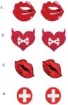  Easy mellbimbó tapasz. 3. Száj -Kisses - diamondsexshop