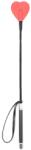  Lovaglópálca-piros szív, króm díszítésű nyéllel - diamondsexshop