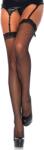 Leg Avenue Fishnet Stocking With Lace Top - diamondsexshop