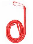  Piros fonott ostor-180cm - diamondsexshop