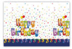  Happy Birthday Multicolor műanyag asztalterítő 120x180 cm (PNN93047) - aprotalpak