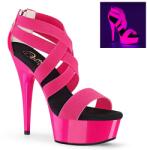 Pleaser UV pink platform szandál, No. 669. 38-as - diamondsexshop