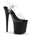 Pleaser Flamingo fekete extra magas platform szandál. 37-es - diamondsexshop