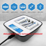 everActive NC1000M AA ceruza akku AAA mikro akku USB elemtöltő (everActive-NC1000M)